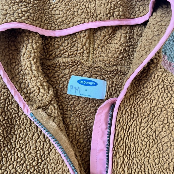 Toddler girls bear zip up sweater - Picture 2 of 3
